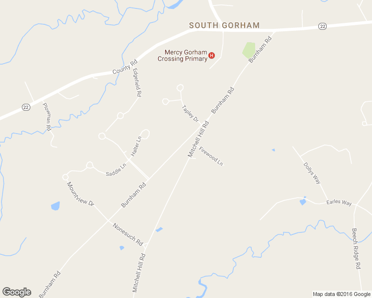 map of restaurants, bars, coffee shops, grocery stores, and more near 13 Mitchell Hill Road in Gorham
