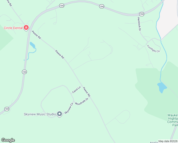 map of restaurants, bars, coffee shops, grocery stores, and more near 15 Clover Ridge Road in Meredith