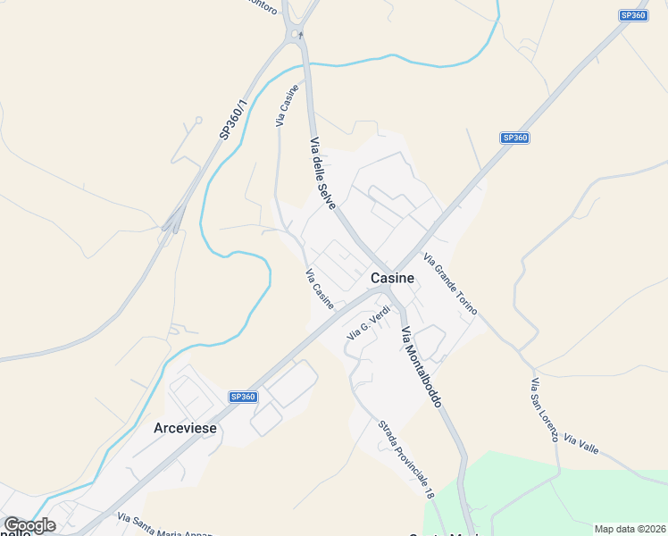 map of restaurants, bars, coffee shops, grocery stores, and more near 4B Via Don Orione in Casine