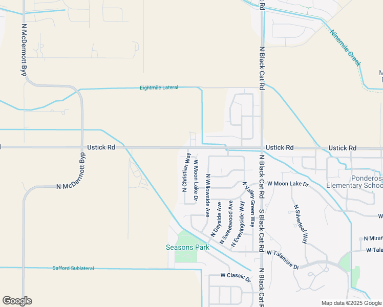 map of restaurants, bars, coffee shops, grocery stores, and more near 5310 West McMurtrey Street in Meridian