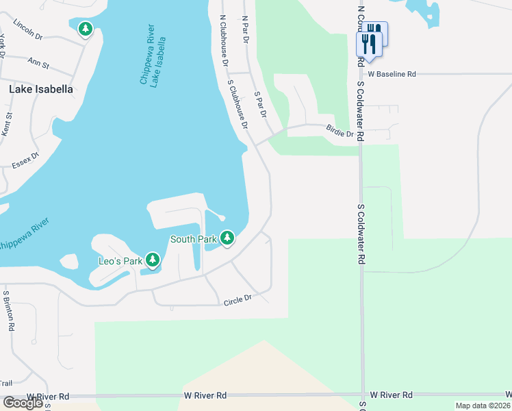 map of restaurants, bars, coffee shops, grocery stores, and more near 870-1912 South Clubhouse Drive in Broomfield
