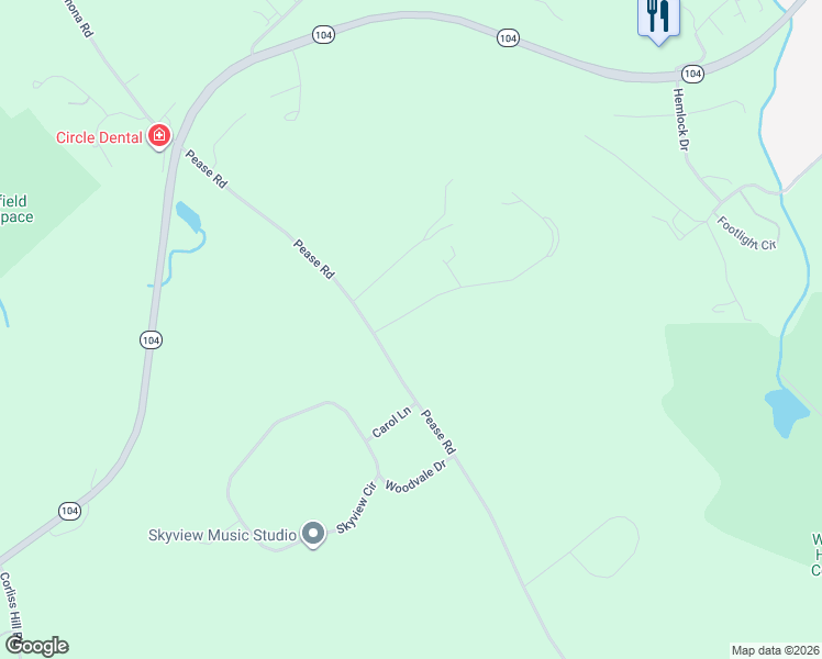 map of restaurants, bars, coffee shops, grocery stores, and more near 15 Clover Ridge Road in Meredith