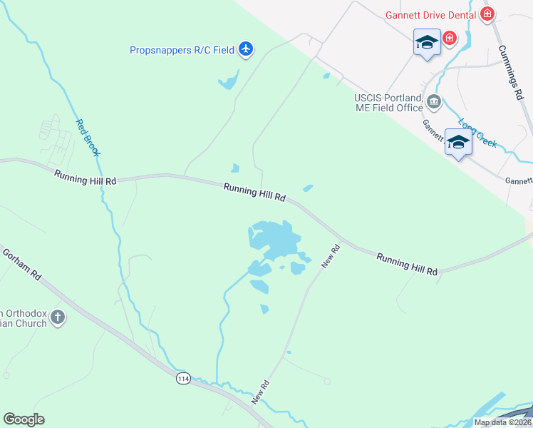 map of restaurants, bars, coffee shops, grocery stores, and more near 75 Running Hill Road in Scarborough