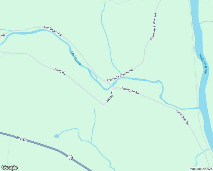 map of restaurants, bars, coffee shops, grocery stores, and more near 501 Harrington Road in Wevertown