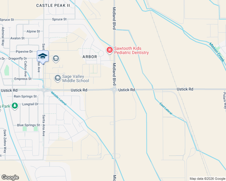 map of restaurants, bars, coffee shops, grocery stores, and more near 17962 North Midland Boulevard in Nampa