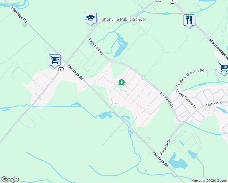 map of restaurants, bars, coffee shops, grocery stores, and more near in Brampton