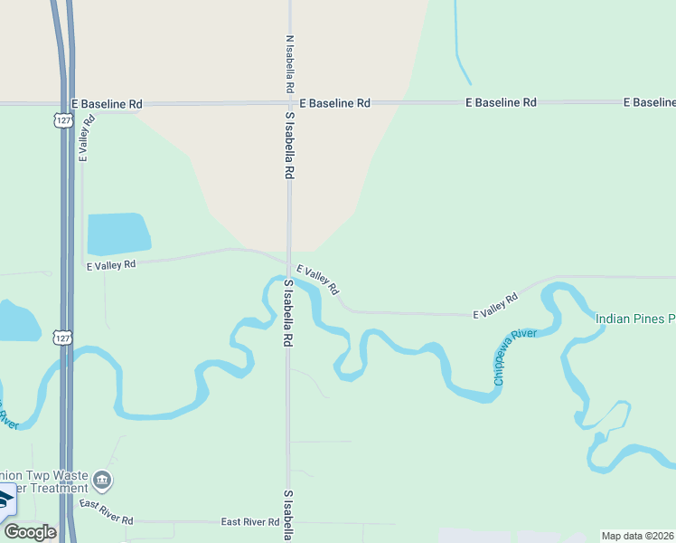 map of restaurants, bars, coffee shops, grocery stores, and more near 5115 East Valley Road in Mount Pleasant