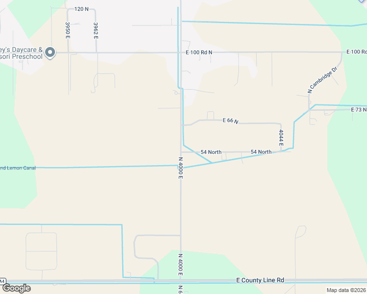 map of restaurants, bars, coffee shops, grocery stores, and more near 4005 East 54 North in Rigby