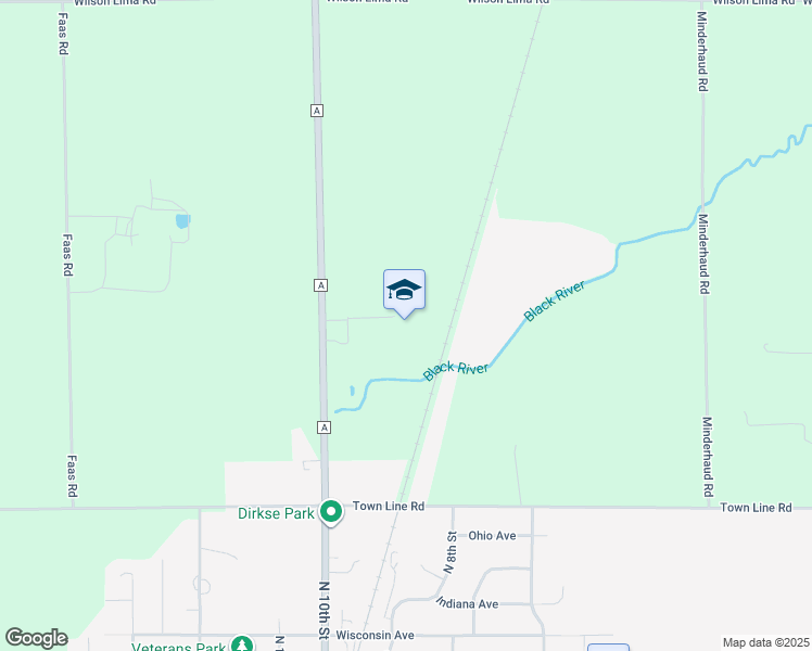 map of restaurants, bars, coffee shops, grocery stores, and more near in Oostburg