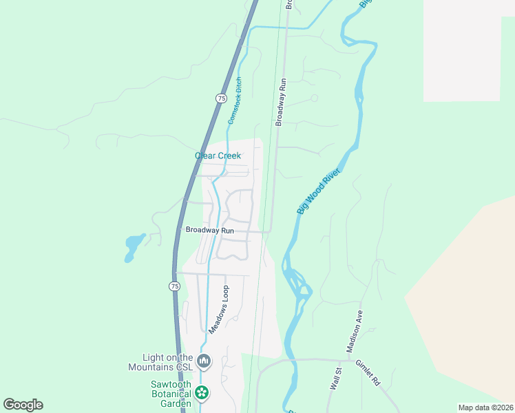 map of restaurants, bars, coffee shops, grocery stores, and more near 112 E Meadows Dr in Hailey