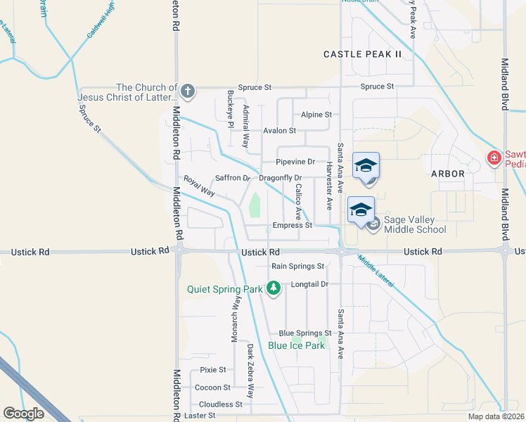 map of restaurants, bars, coffee shops, grocery stores, and more near 18123 Sonoran Place in Nampa