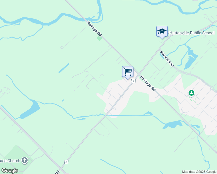 map of restaurants, bars, coffee shops, grocery stores, and more near 61 Browns Lane in Brampton