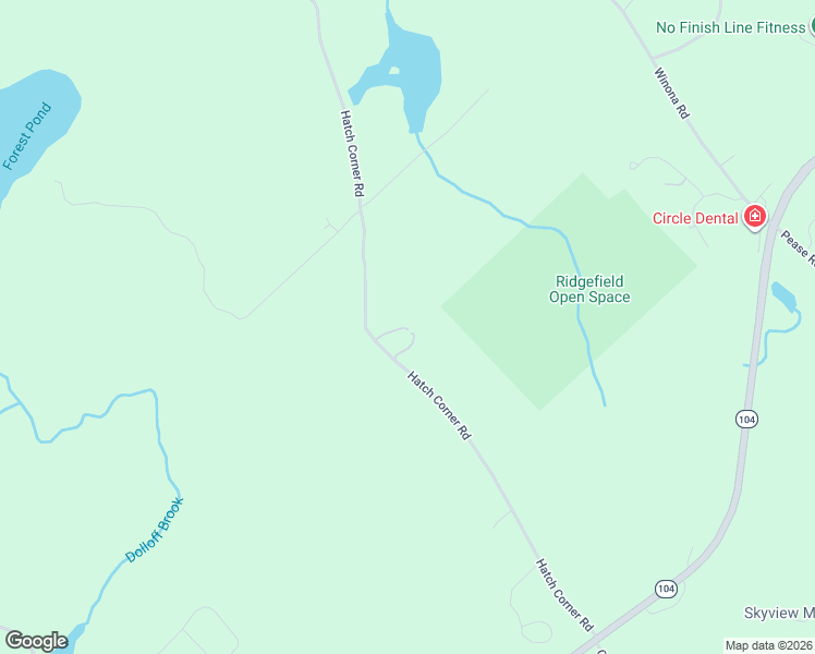 map of restaurants, bars, coffee shops, grocery stores, and more near 77 Hatch Corner Road in Meredith