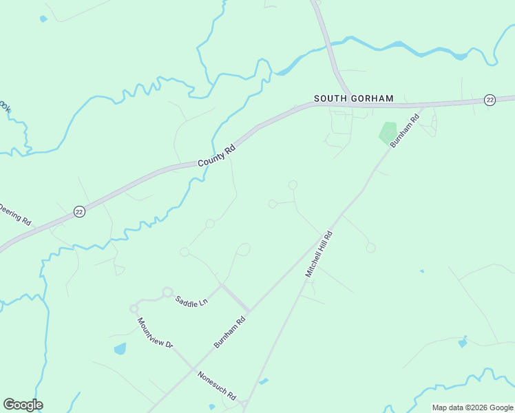 map of restaurants, bars, coffee shops, grocery stores, and more near 9 Harriet Circle in Gorham