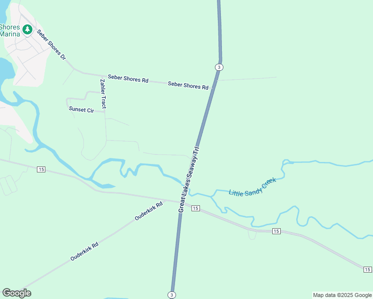 map of restaurants, bars, coffee shops, grocery stores, and more near 39 Koster Dr in Sandy Creek