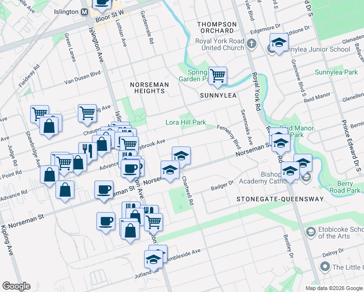 map of restaurants, bars, coffee shops, grocery stores, and more near 3 Kellogg Street in Toronto