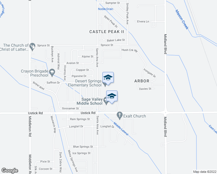 map of restaurants, bars, coffee shops, grocery stores, and more near 18178 Santa Ana Avenue in Nampa