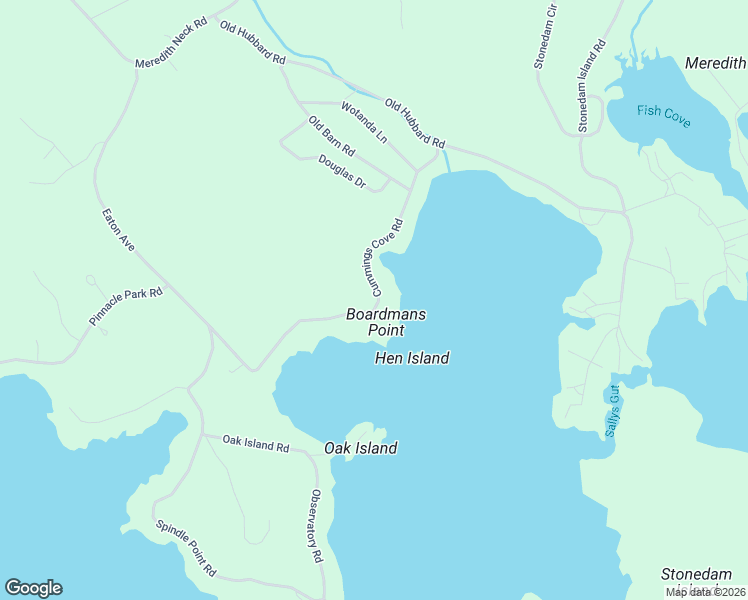 map of restaurants, bars, coffee shops, grocery stores, and more near 69 Cummings Cove Road in Meredith