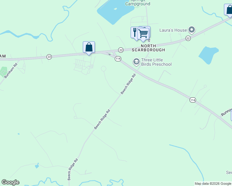 map of restaurants, bars, coffee shops, grocery stores, and more near 2 Ottawa Woods Road in Scarborough