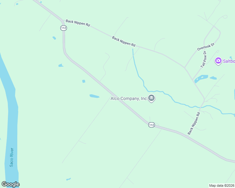 map of restaurants, bars, coffee shops, grocery stores, and more near 532 River Road in Buxton