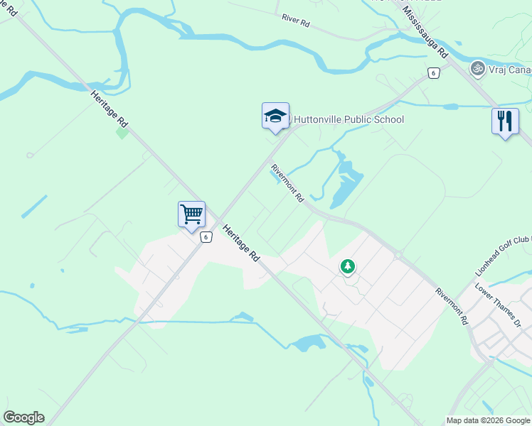 map of restaurants, bars, coffee shops, grocery stores, and more near 72 Bermondsey Way in Brampton