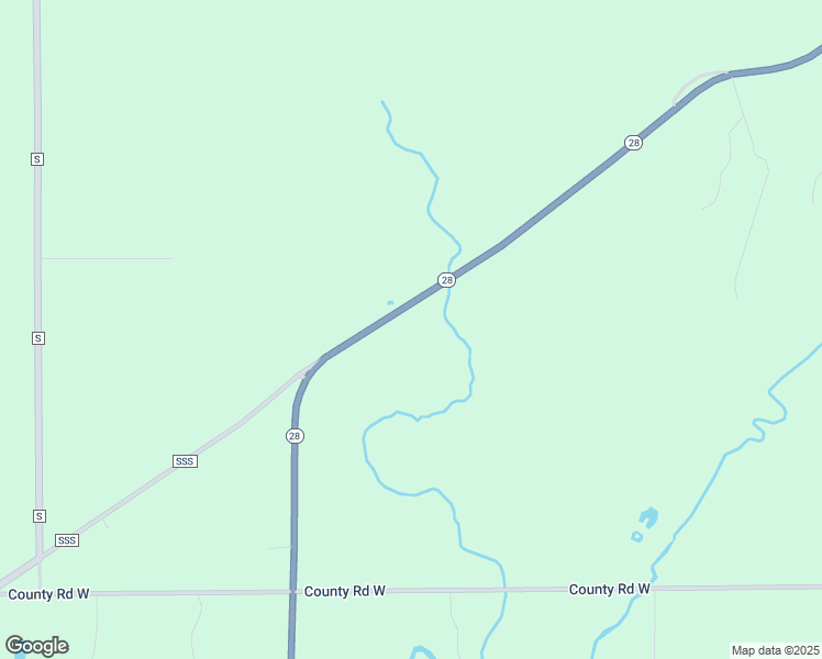 map of restaurants, bars, coffee shops, grocery stores, and more near W7031 Wisconsin 28 in Cascade