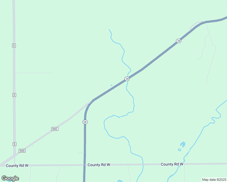 map of restaurants, bars, coffee shops, grocery stores, and more near W7031 Wisconsin 28 in Cascade