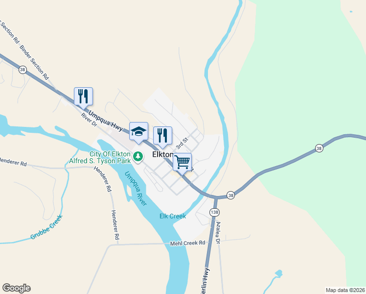 map of restaurants, bars, coffee shops, grocery stores, and more near 475 3rd Street in Elkton