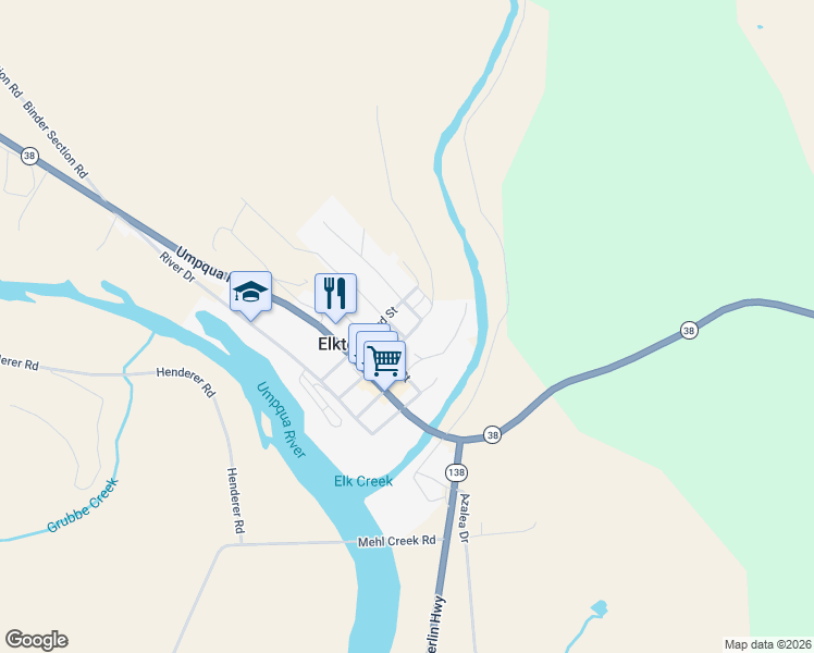 map of restaurants, bars, coffee shops, grocery stores, and more near 532 2nd Street in Elkton