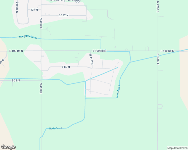 map of restaurants, bars, coffee shops, grocery stores, and more near 78 North 4142 East in Rigby