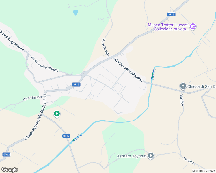 map of restaurants, bars, coffee shops, grocery stores, and more near 20 Viale Antonio Meucci in Corinaldo