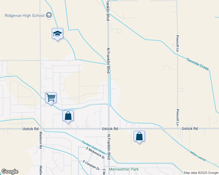 map of restaurants, bars, coffee shops, grocery stores, and more near 18296 North Franklin Boulevard in Nampa