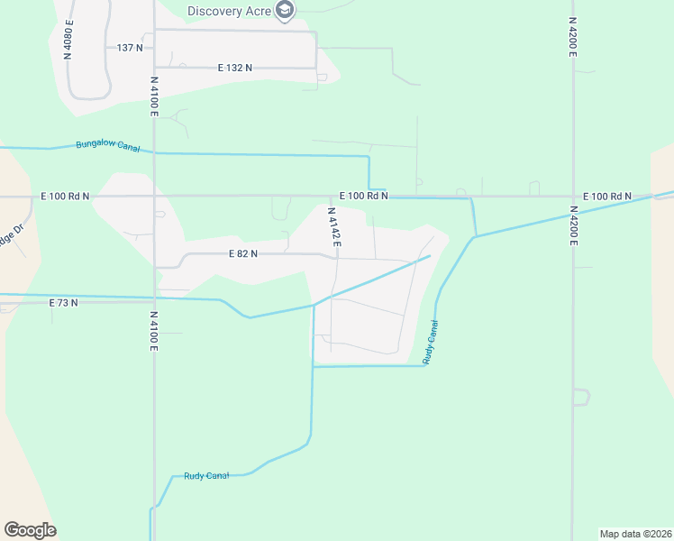 map of restaurants, bars, coffee shops, grocery stores, and more near 80 North 4142 East in Rigby