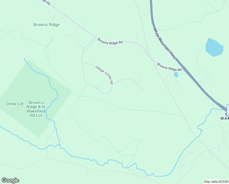 map of restaurants, bars, coffee shops, grocery stores, and more near Village Corner Road in Wolfeboro