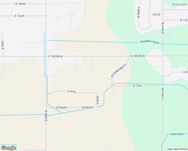 map of restaurants, bars, coffee shops, grocery stores, and more near 4042 East 100 Road North in Rigby