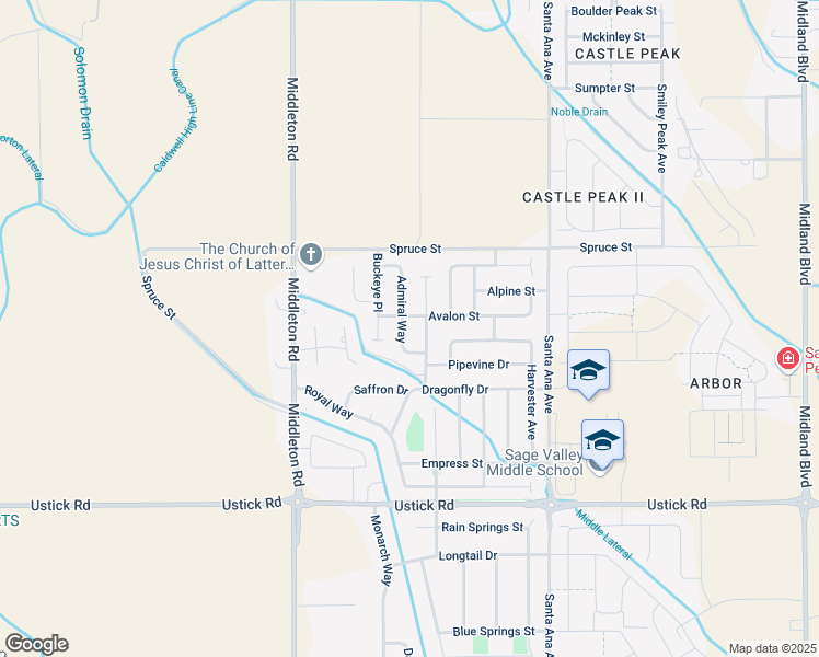 map of restaurants, bars, coffee shops, grocery stores, and more near 18377 Viceroy Place in Nampa