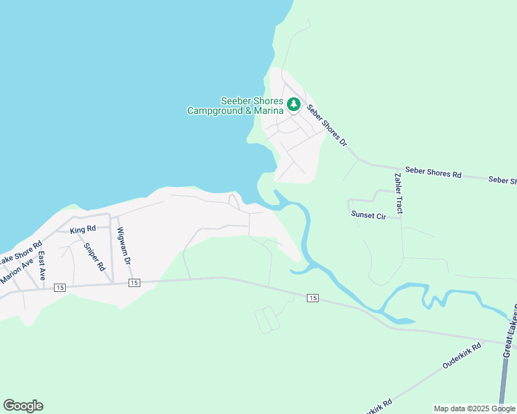 map of restaurants, bars, coffee shops, grocery stores, and more near 7 Kiblin Shores Avenue in Oswego County