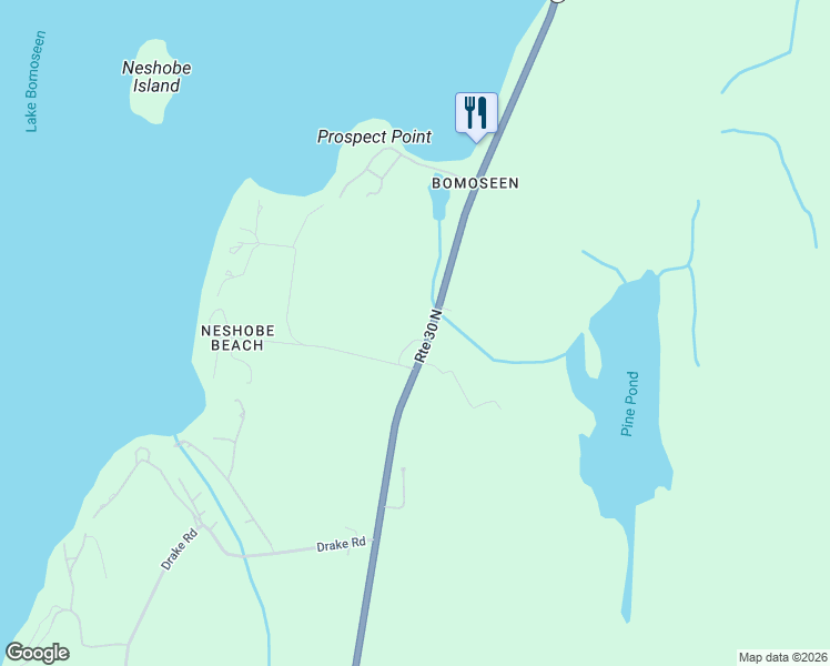 map of restaurants, bars, coffee shops, grocery stores, and more near 2173 Vermont 30 in Castleton