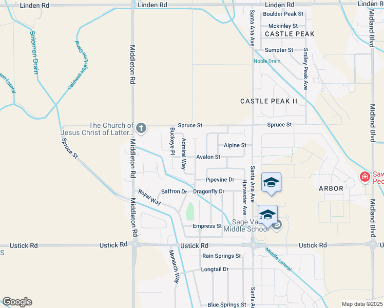 map of restaurants, bars, coffee shops, grocery stores, and more near 18377 Viceroy Place in Nampa