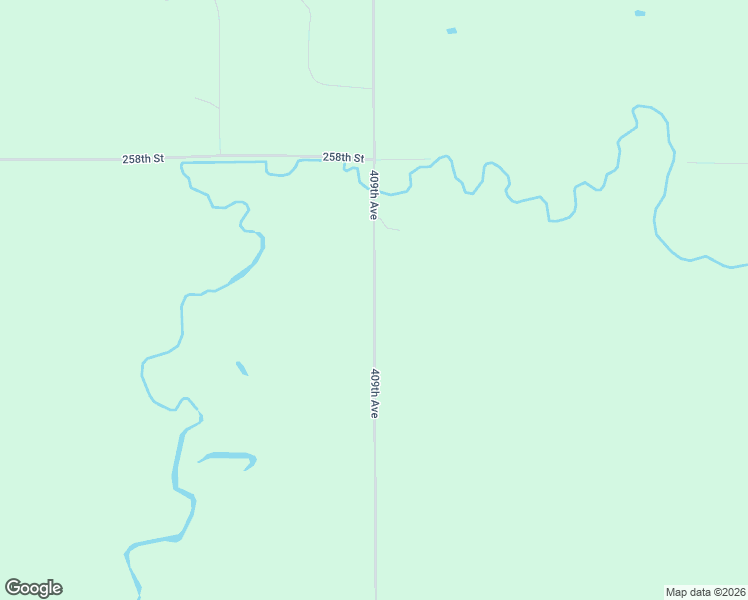 map of restaurants, bars, coffee shops, grocery stores, and more near 25809 409th Avenue in Mitchell