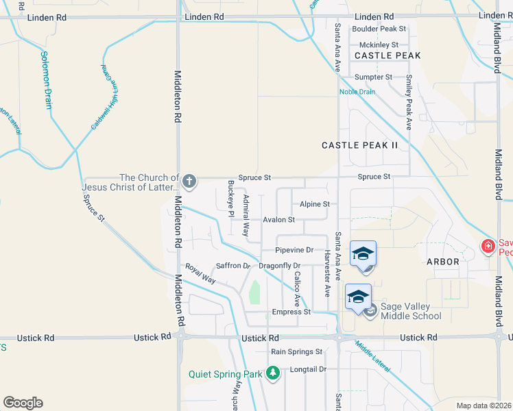 map of restaurants, bars, coffee shops, grocery stores, and more near 18377 Viceroy Place in Nampa