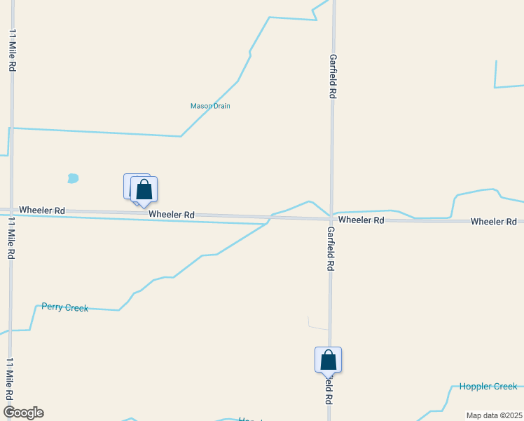 map of restaurants, bars, coffee shops, grocery stores, and more near 1117 Wheeler Road in Auburn