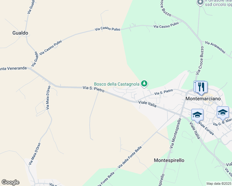 map of restaurants, bars, coffee shops, grocery stores, and more near in Provincia di Ancona