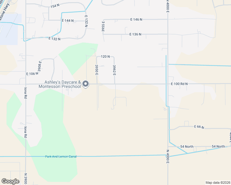 map of restaurants, bars, coffee shops, grocery stores, and more near North 3962 East in Jefferson County