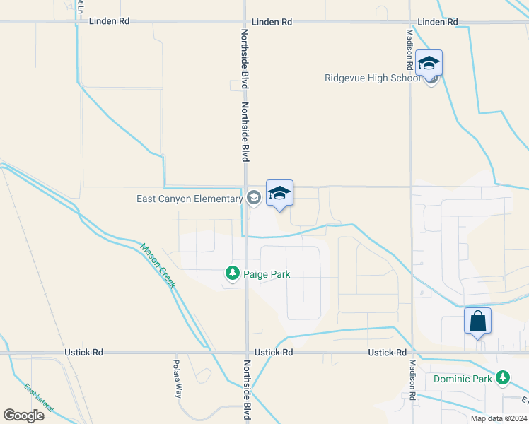 map of restaurants, bars, coffee shops, grocery stores, and more near 18408 Northside Boulevard in Nampa