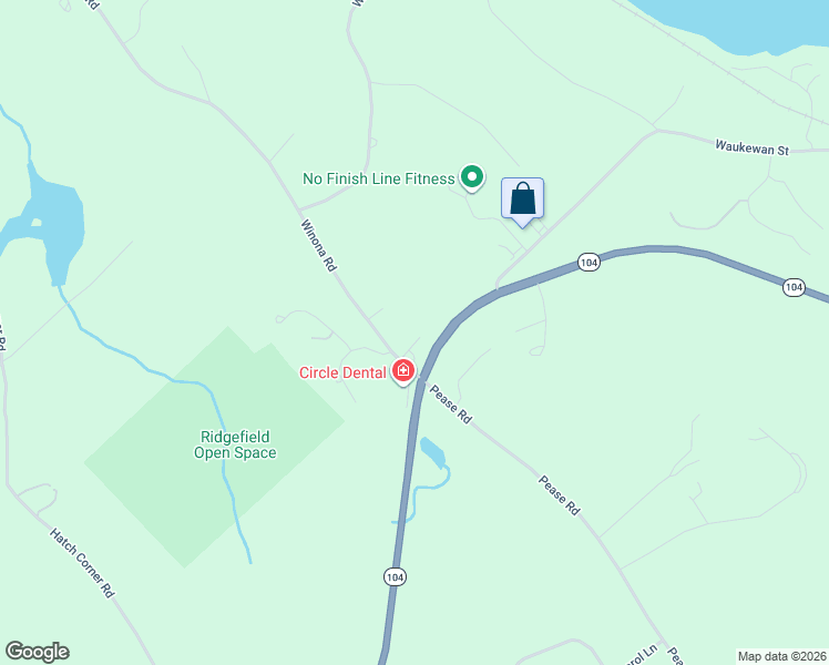 map of restaurants, bars, coffee shops, grocery stores, and more near 9 Winona Road in Meredith