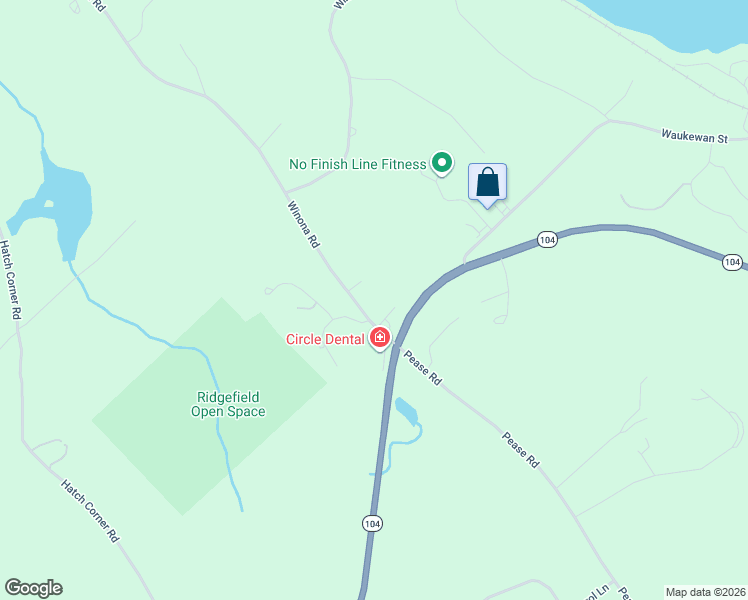 map of restaurants, bars, coffee shops, grocery stores, and more near 9 Winona Road in Meredith