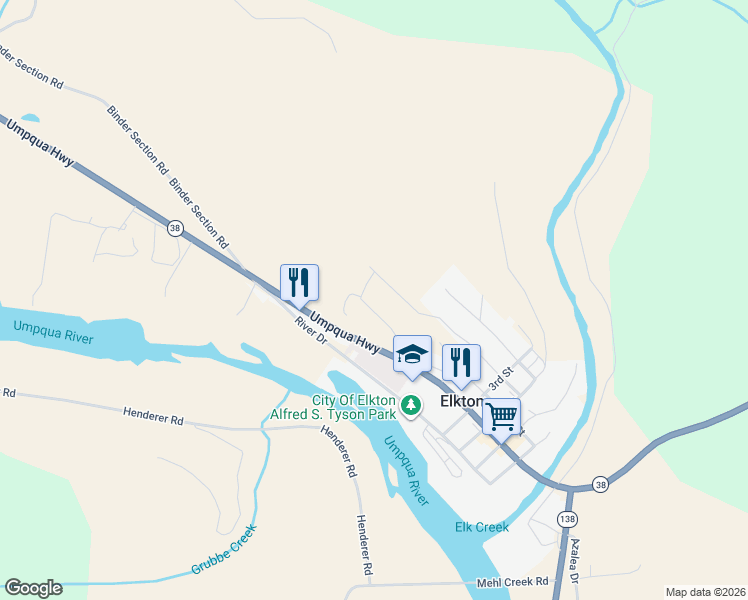 map of restaurants, bars, coffee shops, grocery stores, and more near 335 Edgeview Drive in Elkton