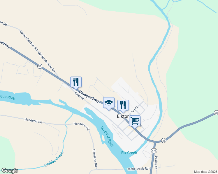 map of restaurants, bars, coffee shops, grocery stores, and more near 863 C Street in Elkton