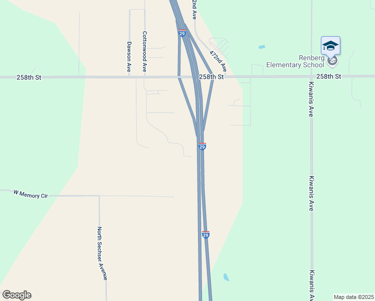map of restaurants, bars, coffee shops, grocery stores, and more near 47195 Melissa Pl in Sioux Falls